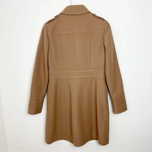 Banana Republic Classic Wool Coat Jacket Size XS Extra Small in Camel Tan - Picture 3 of 10